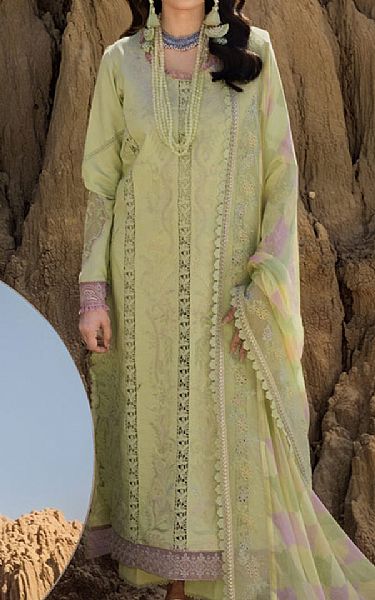 Rang Rasiya Light Green Lawn Suit | Pakistani Lawn Dress in USA- Image 1