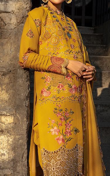 Rang Rasiya Mustard Khaddar Suit | Pakistani Winter Dresses- Image 2