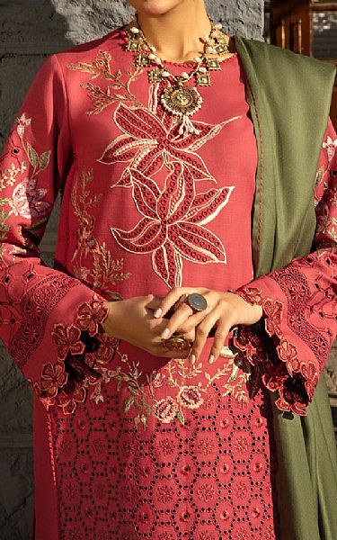 Rang Rasiya Pale Red Khaddar Suit | Pakistani Winter Dresses- Image 2