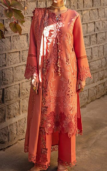 Rang Rasiya Coral Karandi Suit | Pakistani Winter Dresses- Image 1