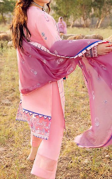 Rang Rasiya Baby Pink Lawn Suit | Pakistani Dresses in USA- Image 2