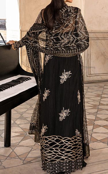 Rang Rasiya Black Net Suit | Pakistani Embroidered Chiffon Dresses- Image 2