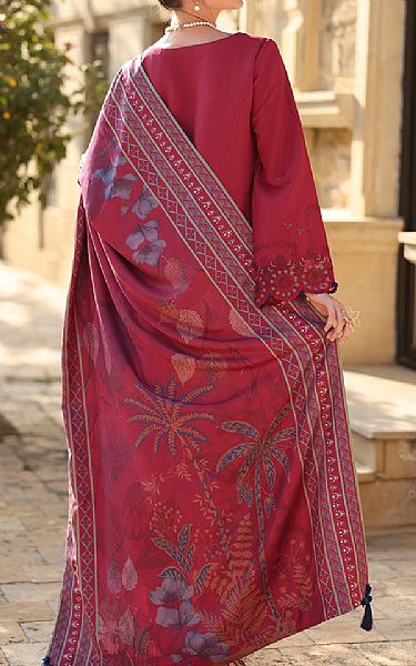 Rang Rasiya Vivid Burgundy Karandi Suit | Pakistani Winter Dresses in USA- Image 2