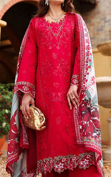 Rang Rasiya Red Lawn Suit | Pakistani Lawn Dress in USA- Image 2