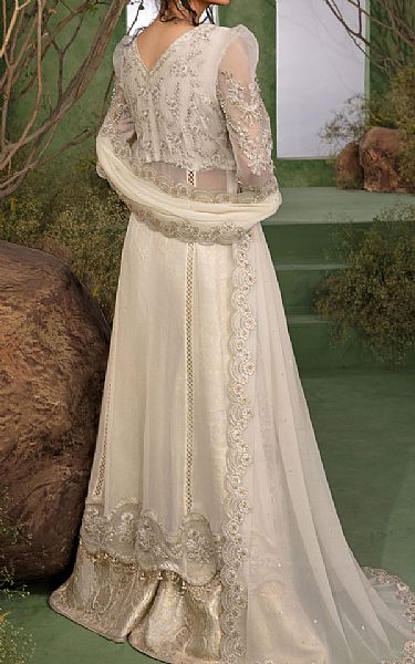 Rang Rasiya White Chiffon Suit | Pakistani Embroidered Chiffon Dresses USA- Image 2