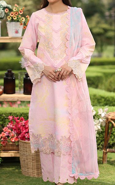 Rang Rasiya Baby Pink Lawn Suit | Pakistani Lawn Dress in USA- Image 1