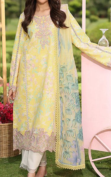 Rang Rasiya Yellow Lawn Suit | Pakistani Lawn Dress in USA- Image 1