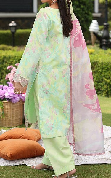 Rang Rasiya Parrot Green Lawn Suit | Pakistani Lawn Dress in USA- Image 2