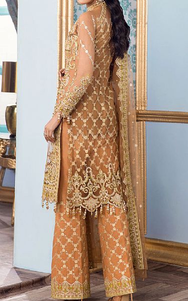 Reign Fawn Net Suit | Pakistani Embroidered Chiffon Dresses- Image 2