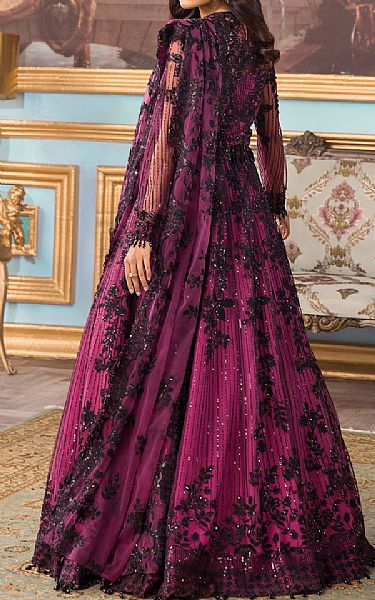 Reign Magenta Net Suit | Pakistani Dresses in USA- Image 2