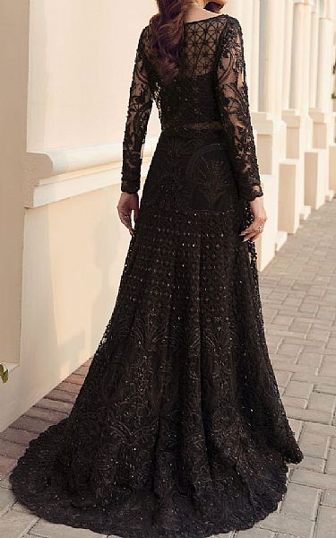 Reign Black Net Suit | Pakistani Dresses in USA- Image 2