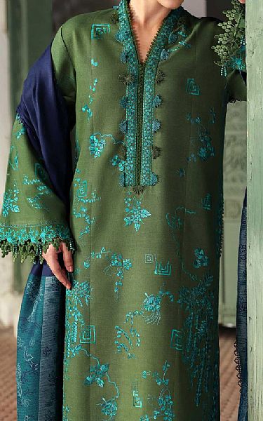 Republic Hazel Green Khaddar Suit | Pakistani Winter Dresses in USA- Image 2