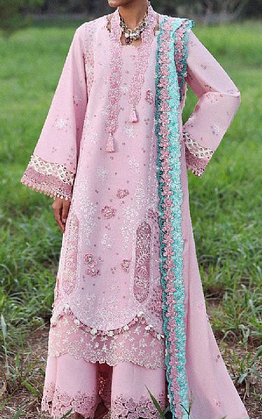 Republic Pastel Pink Lawn Suit | Pakistani Lawn Dress in USA- Image 1