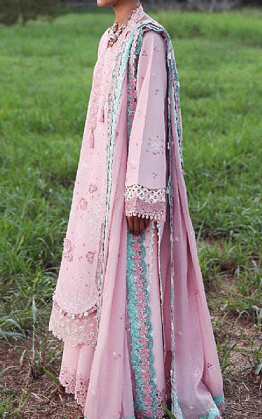 Republic Pastel Pink Lawn Suit | Pakistani Lawn Dress in USA- Image 2