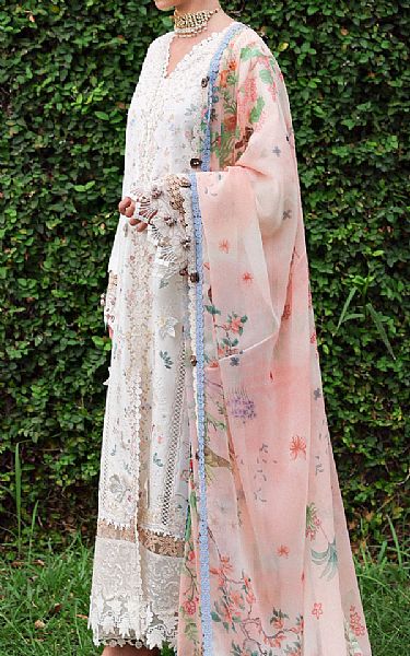 Republic Off White Lawn Suit | Pakistani Lawn Dress in USA- Image 2