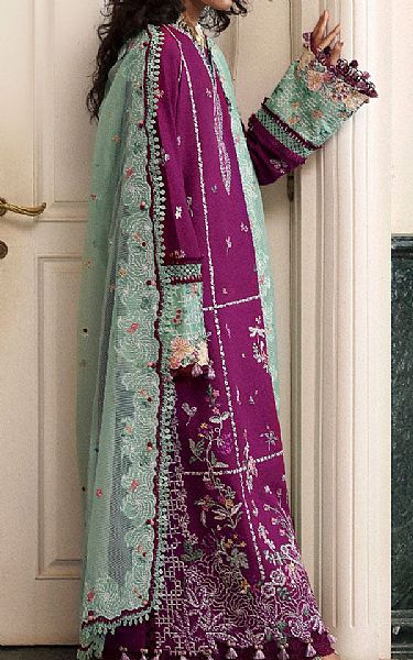Republic Dark Raspberry Lawn Suit | Pakistani Lawn Dress in USA- Image 2