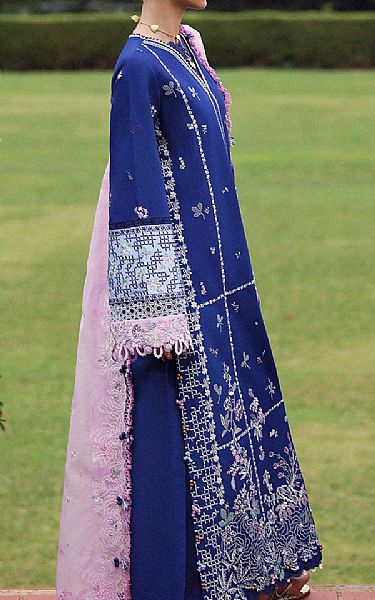Republic Blue Lawn Suit | Pakistani Lawn Dress in USA- Image 2