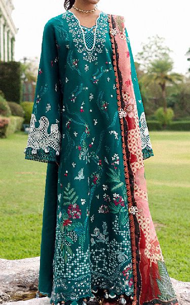 Republic Teal Lawn Suit | Pakistani Lawn Dress in USA- Image 1