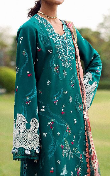 Republic Teal Lawn Suit | Pakistani Lawn Dress in USA- Image 2
