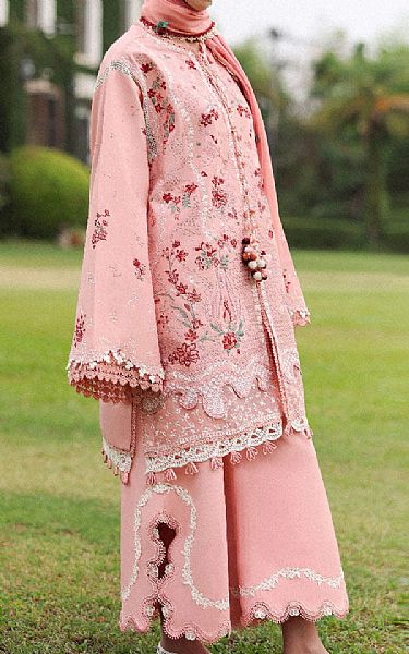 Republic Sea Pink Lawn Suit | Pakistani Lawn Dress in USA- Image 2