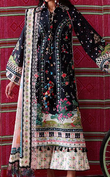 Republic Black Lawn Suit | Pakistani Lawn Dress in USA- Image 1