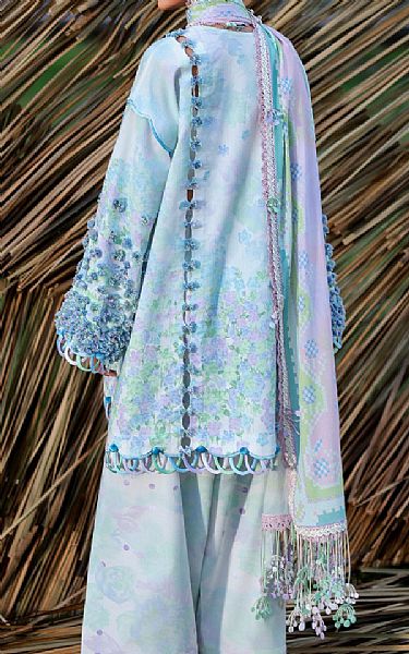 Republic Light Blue/Lilac Lawn Suit | Pakistani Lawn Dress in USA- Image 2