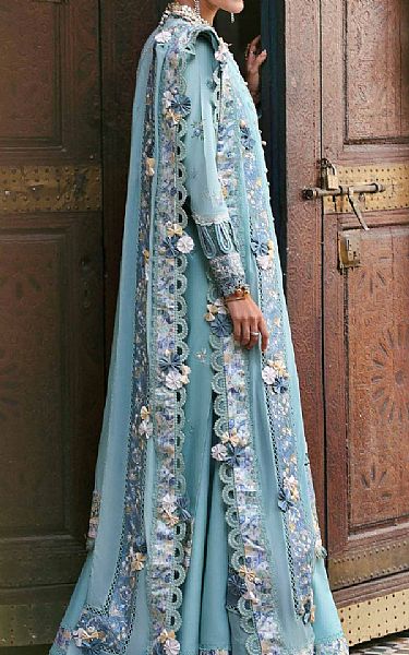 Republic Baby Blue Lawn Suit | Pakistani Lawn Dress in USA- Image 2