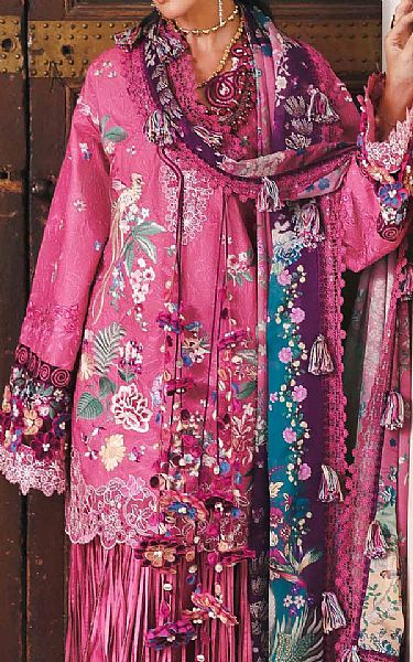 Republic Pink Lawn Suit | Pakistani Lawn Dress in USA- Image 2