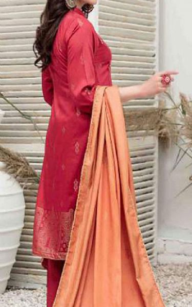 Brink Pink Linen Suit | Pakistani Dresses in USA