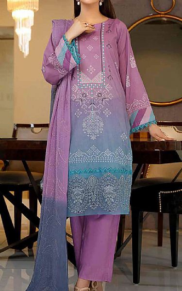 Riaz Arts Mauve Lawn Suit | Pakistani Dresses in USA- Image 1