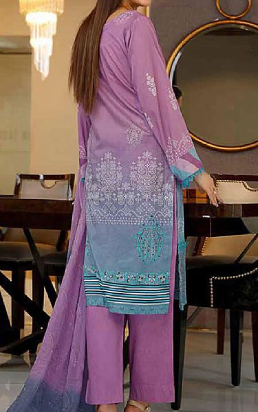 Riaz Arts Mauve Lawn Suit | Pakistani Dresses in USA- Image 2