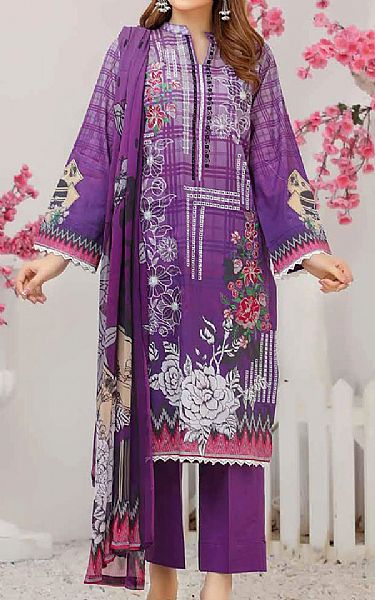Riaz Arts Violet Lawn Suit | Pakistani Dresses in USA- Image 1