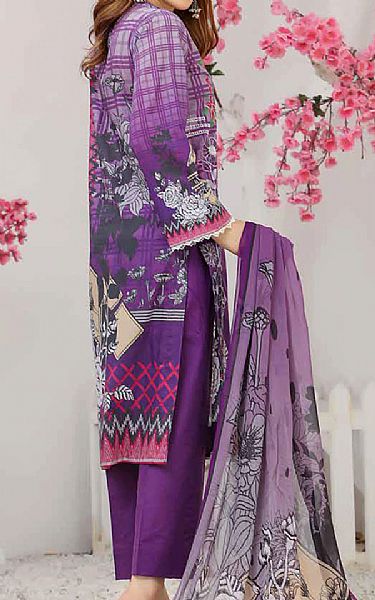 Riaz Arts Violet Lawn Suit | Pakistani Dresses in USA- Image 2