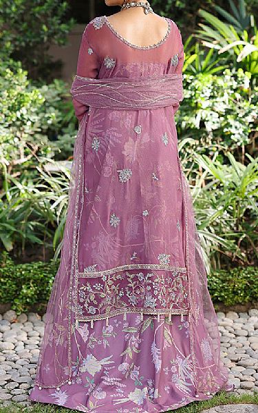 Roheenaz Mauve Chiffon Suit | Pakistani Embroidered Chiffon Dresses USA- Image 2