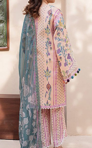Roheenaz Peach Lawn Suit | Pakistani Lawn Dress in USA- Image 2