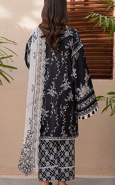 Roheenaz Black/Off White Lawn Suit | Pakistani Lawn Dress in USA- Image 2