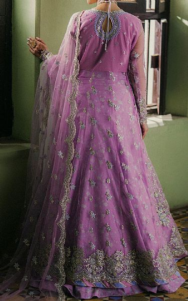 Roheenaz Lavender Net Suit | Pakistani Embroidered Chiffon Dresses USA- Image 2