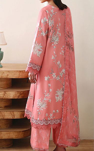 Roheenaz Peach Lawn Suit | Pakistani Lawn Dress in USA- Image 2