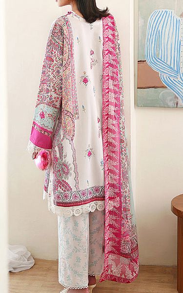 Roheenaz Off-white Lawn Suit | Pakistani Lawn Dress in USA- Image 2