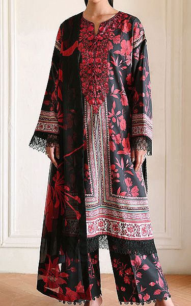 Roheenaz Black Lawn Suit | Pakistani Lawn Dress in USA- Image 1