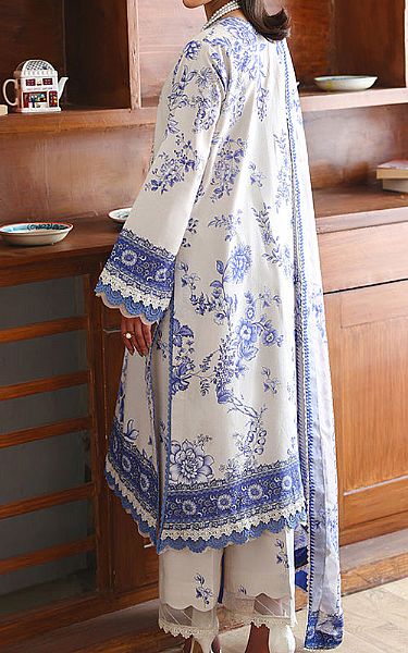 Roheenaz Off-white Lawn Suit | Pakistani Lawn Dress in USA- Image 2