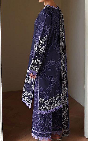 Roheenaz Navy Blue Lawn Suit | Pakistani Lawn Dress in USA- Image 2