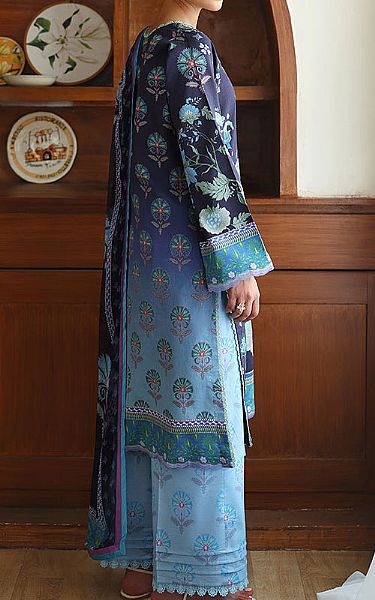 Roheenaz Navy Blue Lawn Suit | Pakistani Lawn Dress in USA- Image 2