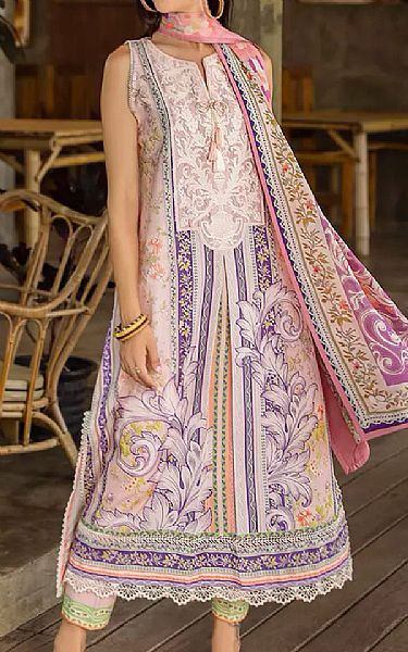 Roheenaz Cavern Pink Lawn Suit | Pakistani Lawn Dress in USA- Image 1