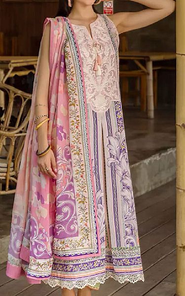 Roheenaz Cavern Pink Lawn Suit | Pakistani Lawn Dress in USA- Image 2