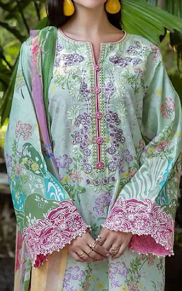 Roheenaz Summer Green Lawn Suit | Pakistani Lawn Dress in USA- Image 2