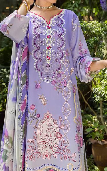 Roheenaz Pastel Purple Lawn Suit | Pakistani Lawn Dress in USA- Image 2