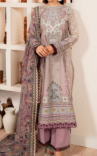 Roheenaz Lavender Cambric Suit | Pakistani Winter Dresses in USA- Image 1