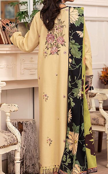 Roheenaz Cream Linen Suit | Pakistani Winter Dresses in USA- Image 2
