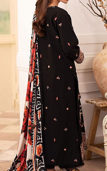 Roheenaz Black Linen Suit | Pakistani Winter Dresses in USA- Image 2